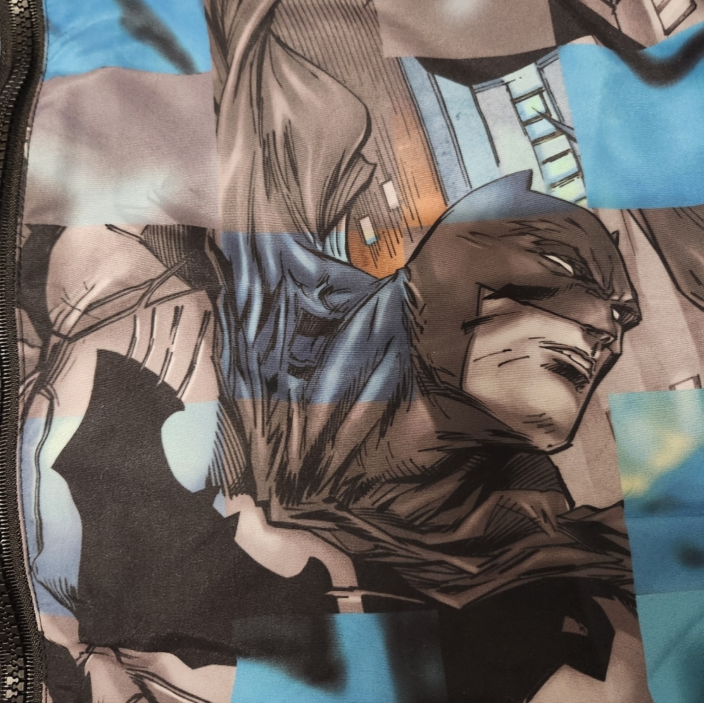 DC Comics Joker Vs Batman Checkered Windbreaker - Picture 15 of 16
